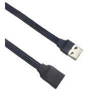 Câble d'extension USB 2.0 plat coudé mâle vers femelle pour une connexion facile