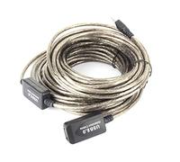 Câble D'extension USB 2.0 Type A Mâle vers Femelle de 15 M pour une Excellente qualité de Signal et des Connexions Longue Distance, pour les Applications Commerciales
