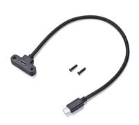 Câble d'extension USB 2.0 USB C mâle vers femelle avec trou de vis de montage sur panneau 30 cm Cordon de transfert de données 480 Mbps Type C