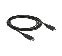 - Câble d'extension USB - 24 pin USB-C (M) pour 24 pin USB-C (F) - USB 3.1 Gen 1 - 3 A - 1.5 m - noir