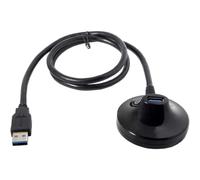 Câble d'extension USB 3.0 avec socle, installation rapide et facile pour clé USB, clavier et souris, connecteur en alliage de nickel, blindage