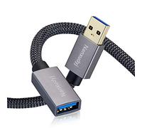 Câble d'extension USB 3.0 de 0,3 m, câble d'extension USB nanxudyj de type A mâle vers femelle 5 Gbit/s pour PlayStation, Oculus VR, clé USB, lecteur de cartes, disque dur, clavier, imprimante