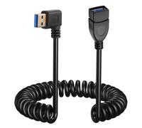 Câble D'Extension Usb 3.0 De 1,2 M, Câble Spiralé Usb A Mâle Vers Femelle 5 V/2 A 5G Transfert De Données Élevé Pour Téléphone, Concentrateur Usb, Clavier, Appareil Photo, Disque Dur,
