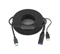 Câble D'Extension USB 3.0 Mâle à Femelle Câble D'Extension Actif Répéteur USB avec Amplificateur de Signal 49,2 Pieds/15 Mètres