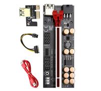 câble d'extension USB 3.0 PCIE Riser VER016 PCI Express x16 pour GPU, 6 broches, tension de température pour carte vidéo d'extraction