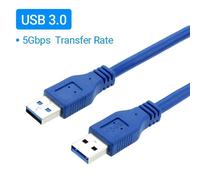Câble D'Extension Usb 3.0 Vers Usb 3.0,Usb A Mâle Vers Mâle,Cordon D'Extension Usb3.0 2.0,Transmission Rapide Des Données Pour Radiateur De Disque Dur.Usb 3.0 Blue.0,5 M