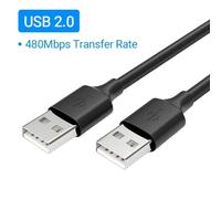Câble D'Extension Usb 3.0 Vers Usb 3.0,Usb A Mâle Vers Mâle,Cordon D'Extension Usb3.0 2.0,Transmission Rapide Des Données Pour Radiateur De Disque Dur.Usb 2.0 Black.0,5 M