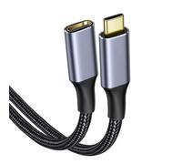 Câble d'extension USB 3.1 de type C 100 W/10 Gbit/s 4K @ 60 Hz Sortie vidéo USB C mâle vers femelle Extension de charge et synchronisation compatible avec PSVR2/MacBook/iPad/Hub USB C/chargeur Magsafe