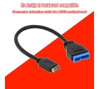 Câble d'extension USB 3.1 pour panneau avant, 20cm, connecteur de carte mère, accessoires d'ordinateur