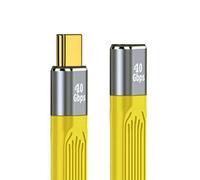 Câble D'Extension Usb 4 Mâle Plat Plat Mâle Vers Femelle 40 Gbit/S Avec Charge 100 W Et 8 K À 60 Hz