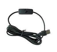 Câble d'extension USB avec interrupteur 2 m mâle vers femelle pour transmission de données et alimentation pour casques USB Câble d'extension USB