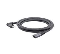 Câble d'extension USB-C 100W - 20Gbps Données & Vidéo 4K - Conception à angle droit 1.5m