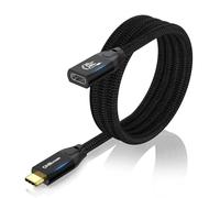 Câble d'extension USB C 20 Gpbs - Câble de données USB C 3.2 Gen2 x 2 - 240 W PD3.1 - Charge rapide USB-C mâle vers femelle - Transmission vidéo 4K @ 60 Hz - Compatible avec S22/S21/S20, MacBook Pro,
