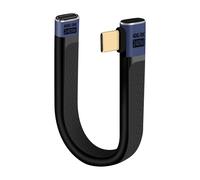 Câble D'Extension Usb C 40Gbps, Pd240W Câble Plat Usb C Mâle Vers Femelle Fpc 90 Degrés, Supporte La Sortie Vidéo Uhd 8K@60Hz, Câble Plat Et Flexible Pour Téléphones, Power Bank (Mf, Droit)