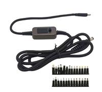 Câble d'extension USB C DC5525 28 en 1 de type C vers 5,5 x 2,5 mm Câble de charge 5 V 9 V 12 V 15 V 20 V Sortie pour plusieurs appareils électroniques