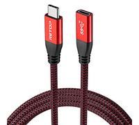 Câble d'extension USB C de 1,8 m, RIITOP USB 3.1 Gen2 10 Gbit/s type C mâle vers femelle pour chargement et données compatible avec Nintendo Switch, MacBook Pro, Dell XPS