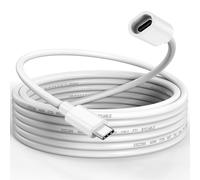 Câble d'extension USB C de 4,5 m de long pour panneau solaire et appareil photo Ring - Étanche - USB Type-C mâle vers femelle - 45 W - Pour panneau solaire Ring USBC, caméra de sécurité, chargeur