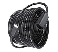 Câble d'extension USB C de 4,5 m de long pour panneau solaire et appareil photo Ring - Étanche - USB Type-C mâle vers femelle - 45 W - Pour panneau solaire Ring USBC, caméra de sécurité, chargeur