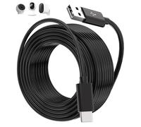 Câble d'extension USB C extra long compatible avec caméra de sécurité Mi Camera 2K, anneau panoramique d'inclinaison, pour CCTV YESKMO Eufy, câble de charge USB A vers USB C pour caméras de sécurité