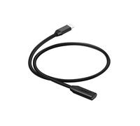 Câble d'extension USB-C Mâle vers USB-C Femelle 50cm Multifonctions Noir