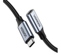 Câble d'extension USB-C PD QC 100 W 5 A 10 Gbit/s 0 5 m - Gris