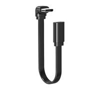 Câble d'extension USB C simple coudé/tête droite 480 Mbps pour transfert de données court pour tablettes, téléphones, ordinateurs portables, câble USB C mâle vers femelle