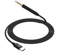 Câble d'extension USB-C vers audio de 2,5 mm de rechange compatible avec Sennheiser Momentum 4, Momentum 3, Momentum 2.0, Momentum 1.0, HD 400S, HD 450BT, HD1 In-Ear, ACCENTUM Plus, PXC 550, PXC 550