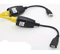 Câble d'extension USB de 50 m pour amplificateur de signal. Câble d'extension USB connecté à un câble réseau