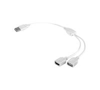 Câble d'extension USB en Y - Câble multiports - 30 cm - Ne convient pas pour le transfert de données - Cordon adaptateur