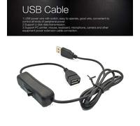 Câble d'extension USB mâle à femelle avec interrupteur, ligne électrique de 1M, 4 coeurs, 28awg, en cuivre pur, supporte la transmission de données sur disque U