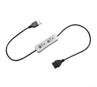 Câble d'extension USB pour minuteur 60 cm DC 5 V Cordon de contrôle d'alimentation avec minuterie de 0,5/1,5/3 heures et réglage à trois vitesses, voyants, compatible avec lampes LED, bandes