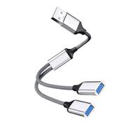 Câble d'extension USB répartiteur d'alimentation mâle vers femelle Adaptateur USB Port Extender Hub Data Power Split Adapter