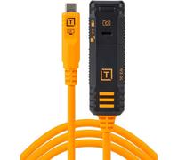 Câble d'extension verrouillable TetherBoost USB-C TetherPro Optima 10G de Tether Tools, 4,8 m, orange | ✅Prix compétitifs