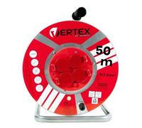 Vertex PB50METAL Câble d'extension 50 m 3 x 2 5 mm 3000 W IP44 Noir