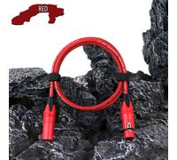 Câble d'extension XLR mâle vers femelle,3 broches,M/F ODavid Balchooks,audio,microphone,blindé,ligne multicolore pour haut-parleur,centre commercial - Type Red-20M