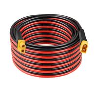Câble d'extension XT60 10 AWG de 9,2 m - 2 3 5 10 15 20 25 30 35 40 50 75 30 m XT60 femelle vers mâle - Connecteur XT60 pour station d'alimentation portable - Batterie RC