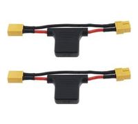 Câble d'Extension XT60 Mâle à Femelle 30A avec Fusible Fil en Silicone 12AWG Résistant Idéal pour Vélos Électriques, Drones RC, Jaune, Silicone Jaune G