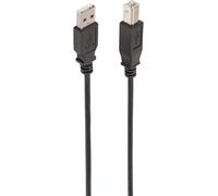 Câble d'imprimante Black USB 2.0, 5 mètres, Tibo A mâle vers Type B mâle