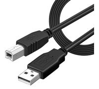 Câble d'imprimante, câble USB 2.0 type A vers type B, compatible avec HP, Epson, Canon, Brother, Lexmark, Scanner, Disque dur, Photographie numérique, Noir, 1,80 m