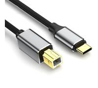 Câble d'imprimante HP de 0,9 m, câble USB C vers B pour ordinateur portable/ordinateur portable pour HP, Epson, Canon Pixma, imprimantes Brother, MacBook Air Pro, Mac, USB C mâle vers USB B mâle câble