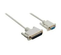 CÂBLE D'IMPRIMANTE SUB-D 25 BROCHES MÂLE VERS SUB-D 9 BROCHES FEMELLE 2.00 M IVOIRE VALUELINE VLCP52135I20