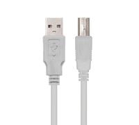Câble d'imprimante USB 2.0 de 1 m, avec connecteurs de type A/M vers B/M, idéal pour une connexion rapide et sécurisée, compatible avec plusieurs modèles d'imprimantes.