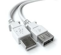 Câble d'imprimante USB 2.0 type A vers type B compatible avec HP, Epson, Canon, Brother, Lexmark, Scanner, Disque dur, Photographie numérique, Beige, 3 mètres