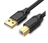 Câble d'imprimante USB 2.0 type B A vers USB B pour imprimante HP, Canon, Epson, Samsung, pixma, Dell, Lexmark, Xerox, Brother (5 m)