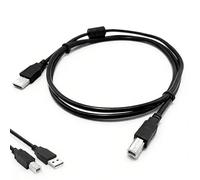 Câble d'imprimante USB A vers B, câble MIDI pour contrôleurs DJ, claviers, synthétiseurs, compatible avec Pioneer, Native Instruments, Denon, Akai, HP, Epson, Brother, Samsung, Canon (Noir)