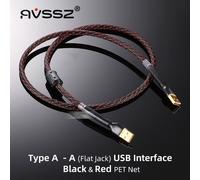 Câble D'imprimante Usb A Vers B Canare,Haute Vitesse,Hifi,Radiateur,Décodeur,Sauna,Amplificateur De Téléphone,Directions Numériques Pour Hp,Il,Epson,Samsung - Type Usb A-A Blackred-Pet-10 Meters