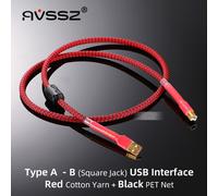 Câble D'imprimante Usb A Vers B Canare,Haute Vitesse,Hifi,Radiateur,Décodeur,Sauna,Amplificateur De Téléphone,Directions Numériques Pour Hp,Il,Epson,Samsung - Type Usb A-B Red Color-10 Meters