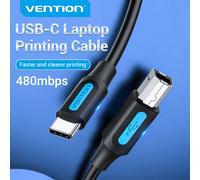 Câble d'imprimante USB C VENTION Type C, câble d'imprimante USB 2.0 mâle C vers Micro-B 2.0 mâle Compatible avec MIDI, Piano, MacBook Pro, iPad Pro, Imprimantes Canon HP, Lexmark, Brother, Xerox, MacB