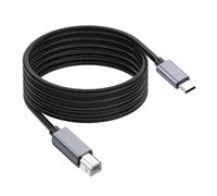 Câble d'imprimante USB C vers B de 480 m pour une connexion sans problème avec les tablettes et les téléphones, imprimantes, scanners, pas besoin de câble d'imprimante USB C