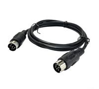 Câble DIN mâle vers mâle 8 broches pour extension MIDI avec construction robuste pour une utilisation dans les communications, la surveillance de sécurité et les applications automobiles 1 x 5 m